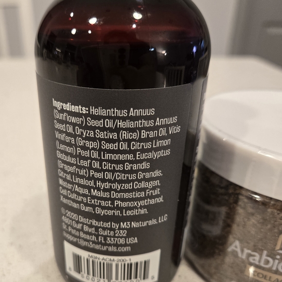 M3 Naturals Anti-Cellulite Massage Oil and Coffee Scrub Set - Picture 4 of 12